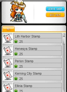 Town stamps at Jett