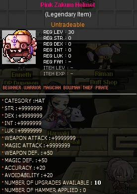 Pink Zakum Helmet - Endgame