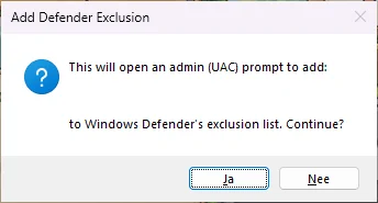 The DEFENDER button