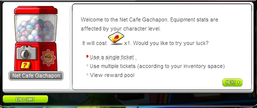 Net Cafe Gachapon