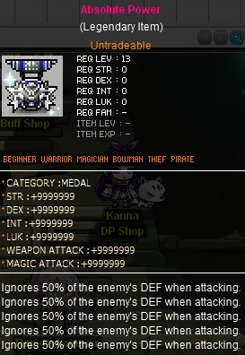 Upgraded medal