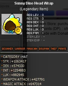 Dino equipment